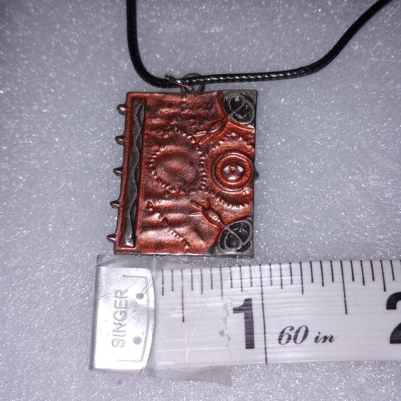 NWOT  Halloween Sanderson Spell Book Necklace- - Picture 9 of 10